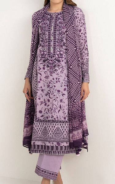Sapphire Light Purple Lawn Suit | Pakistani Lawn Dress in USA- Image 1