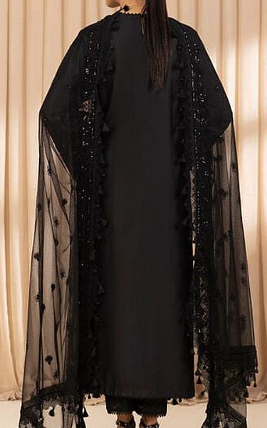 Sapphire Black Cotton Suit | Pakistani Lawn Dress in USA- Image 2