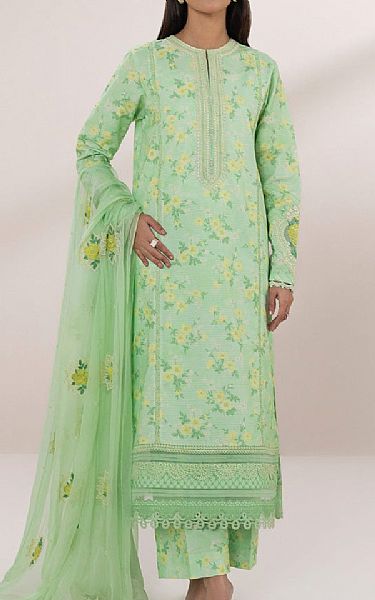 Sapphire Light Green Lawn Suit | Pakistani Lawn Suits- Image 1