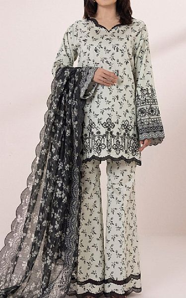 Sapphire Off White/Black Cotton Suit | Pakistani Lawn Suits- Image 1