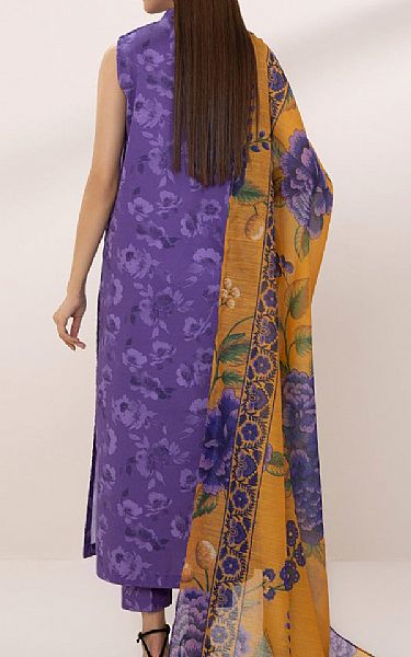 Sapphire Dark Lavender Cotton Suit | Pakistani Lawn Suits- Image 2