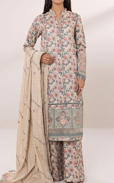 Sapphire Beige Lawn Suit | Pakistani Lawn Suits- Image 1