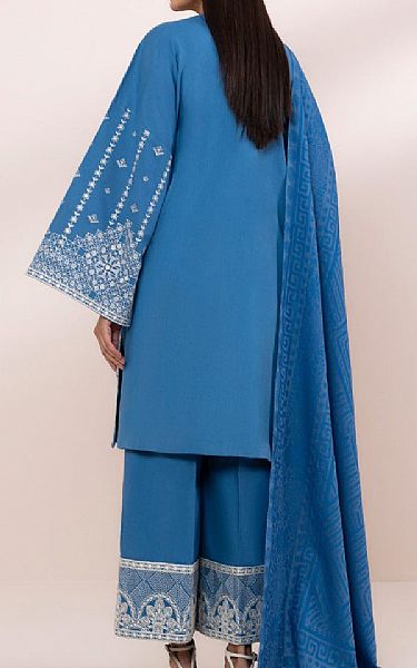 Sapphire Blue Lawn Suit | Pakistani Lawn Suits- Image 2