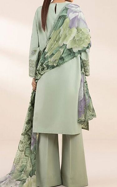 Sapphire Green Mist Cotton Suit | Pakistani Lawn Dress in USA- Image 2