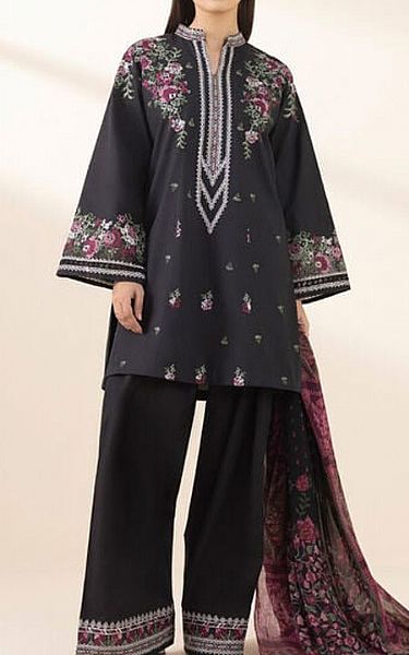Sapphire Black Lawn Suit | Pakistani Lawn Dress in USA- Image 1