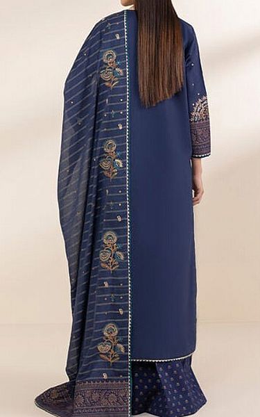 Sapphire Navy Blue Cotton Suit | Pakistani Lawn Dress in USA- Image 2
