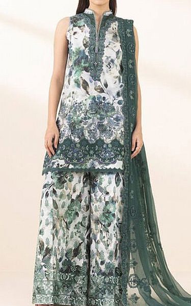 Sapphire Multi Cross Hatch Suit | Pakistani Lawn Dress in USA- Image 1