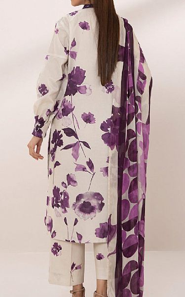 Sapphire Ivory/Dusky Purple Lawn Suit | Pakistani Lawn Suits- Image 2