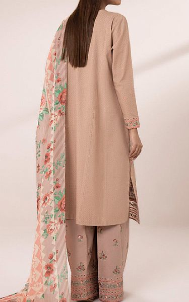 Sapphire Dusky Peach Dobby Suit | Pakistani Lawn Suits- Image 2