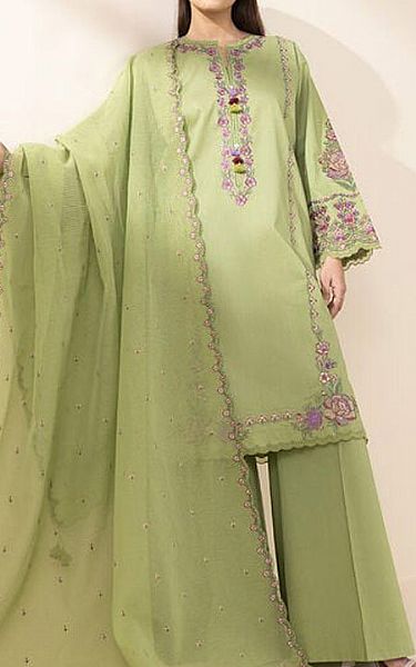 Sapphire Pale Olive Green Cross Hatch Suit | Pakistani Lawn Dress in USA- Image 1