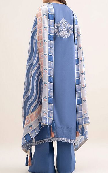 Sapphire Dark Pastel Blue Lawn Suit | Pakistani Lawn Dress in USA- Image 2