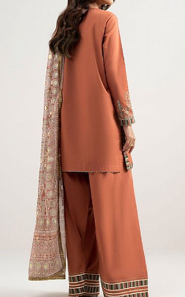 Sapphire Orange Salmon Lawn Suit | Pakistani Lawn Dress in USA- Image 2