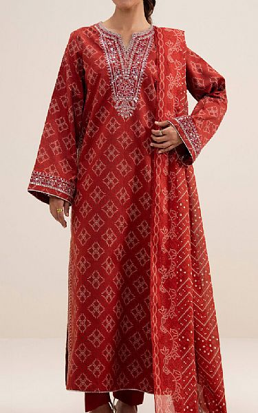 Sapphire Persian Red Lawn Suit | Pakistani Lawn Dress in USA- Image 1