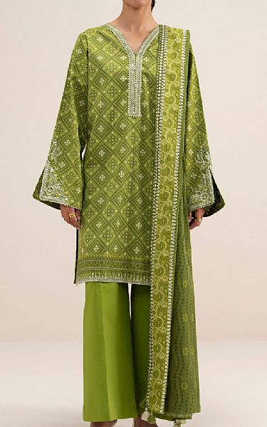 Sapphire Apple Green Lawn Suit | Pakistani Lawn Dress in USA- Image 1