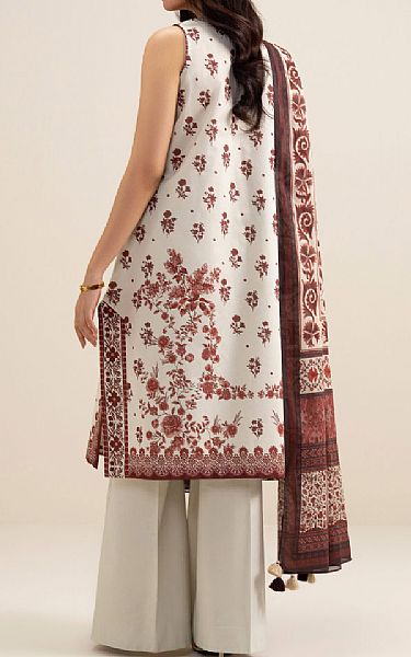 Sapphire Off White/Wine Lawn Suit | Pakistani Lawn Dress in USA- Image 2