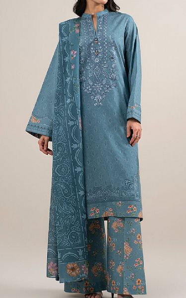Sapphire Moonstone Blue Lawn Suit | Pakistani Lawn Dress in USA- Image 1