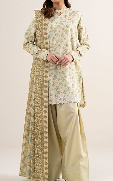 Sapphire Beige Lawn Suit | Pakistani Lawn Dress in USA- Image 1