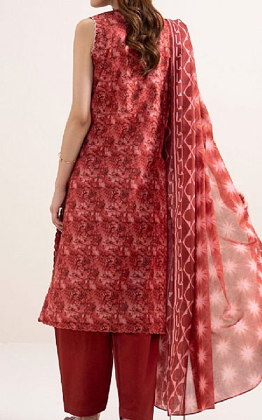 Sapphire Pastel Red Lawn Suit | Pakistani Lawn Dress in USA- Image 2
