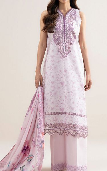 Sapphire Oyster Pink Lawn Suit | Pakistani Lawn Dress in USA- Image 1