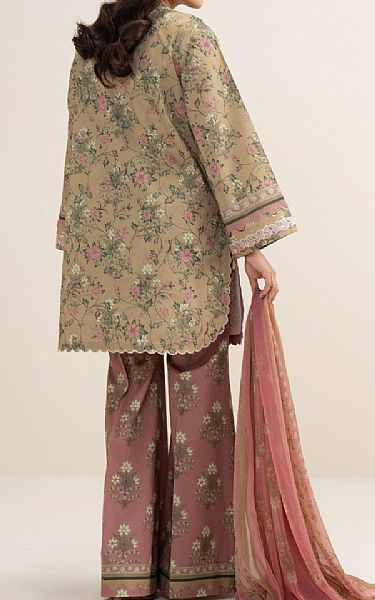 Sapphire Tan/Pink Lawn Suit | Pakistani Lawn Dress in USA- Image 2