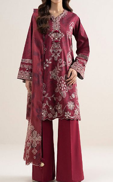 Sapphire Dark Rose Lawn Suit | Pakistani Lawn Dress in USA- Image 1