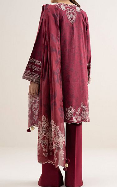 Sapphire Dark Rose Lawn Suit | Pakistani Lawn Dress in USA- Image 2