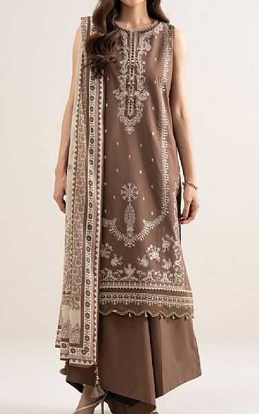 Sapphire Brown Lawn Suit | Pakistani Lawn Dress in USA- Image 1