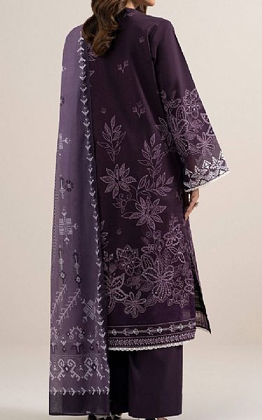 Sapphire Purple Taupe Lawn Suit | Pakistani Lawn Dress in USA- Image 2