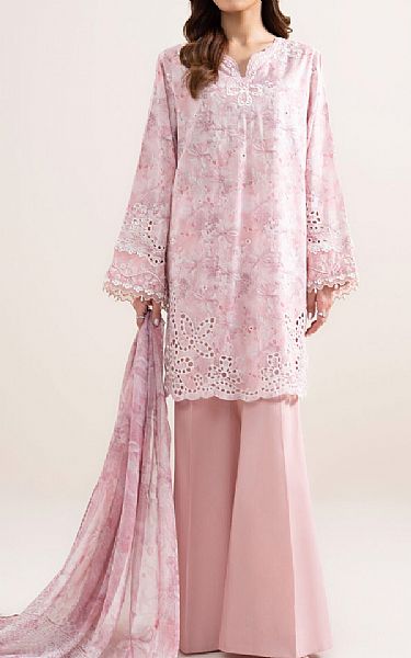 Sapphire Oyster Pink Lawn Suit | Pakistani Lawn Dress in USA- Image 1