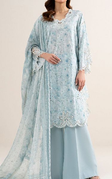 Sapphire Pale Aqua Lawn Suit | Pakistani Lawn Dress in USA- Image 1