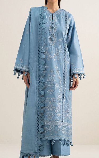 Sapphire Carolina Blue Lawn Suit | Pakistani Lawn Dress in USA- Image 1