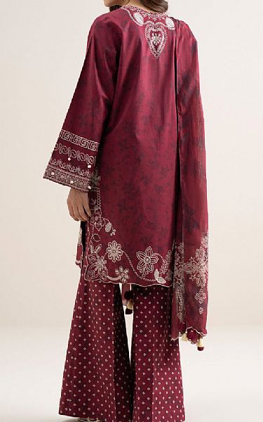 Sapphire Light Burgundy Lawn Suit | Pakistani Lawn Dress in USA- Image 2