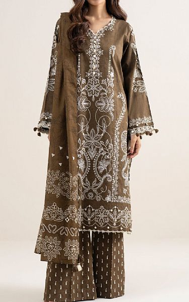 Sapphire Brown Lawn Suit | Pakistani Lawn Dress in USA- Image 1