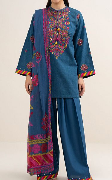Sapphire Denim Blue Lawn Suit | Pakistani Lawn Dress in USA- Image 1