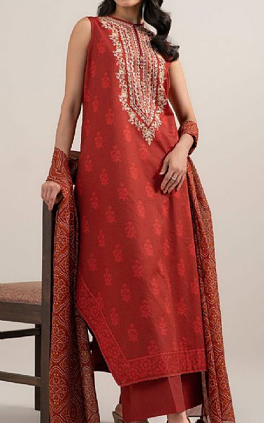 Sapphire Dull Red Lawn Suit | Pakistani Lawn Dress in USA- Image 1