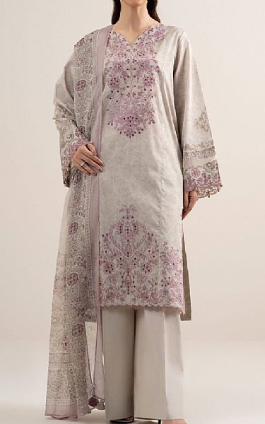 Sapphire Pastel Grey Lawn Suit | Pakistani Lawn Dress in USA- Image 1