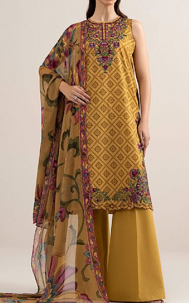 Sapphire Sand Gold Lawn Suit | Pakistani Lawn Dress in USA- Image 1