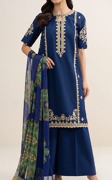 Sapphire Blue Lawn Suit | Pakistani Lawn Dress in USA- Image 1