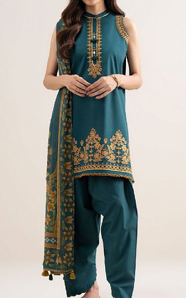Sapphire Teal Lawn Suit | Pakistani Lawn Dress in USA- Image 1