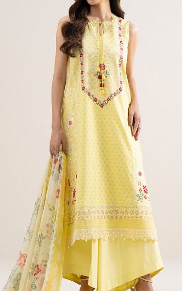 Sapphire Light Yellow Lawn Suit | Pakistani Lawn Dress in USA- Image 1