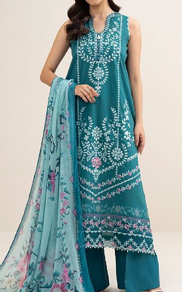 Sapphire Teal Lawn Suit | Pakistani Lawn Dress in USA- Image 1