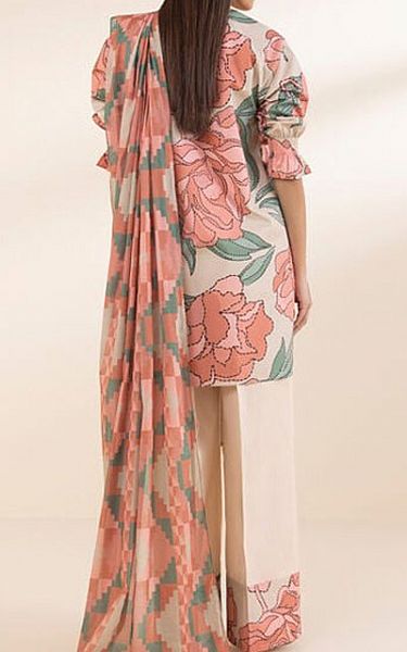 Sapphire Off White/Pink Cotton Suit | Pakistani Lawn Dress