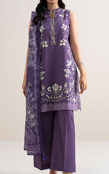 Sapphire Dusty Purple Lawn Suit | Pakistani Lawn Dress in USA- Image 1