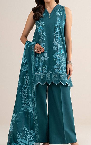 Sapphire Teal Lawn Suit | Pakistani Lawn Dress in USA- Image 1