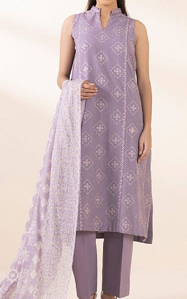 Sapphire Lilac Dobby Suit | Pakistani Winter Dresses in USA- Image 1