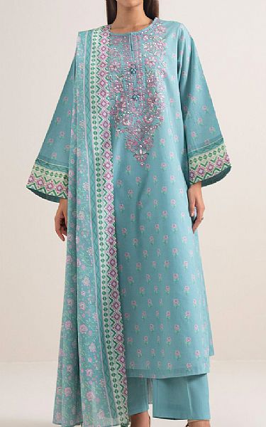 Sapphire Sky Blue Lawn Suit | Pakistani Lawn Dress in USA- Image 1