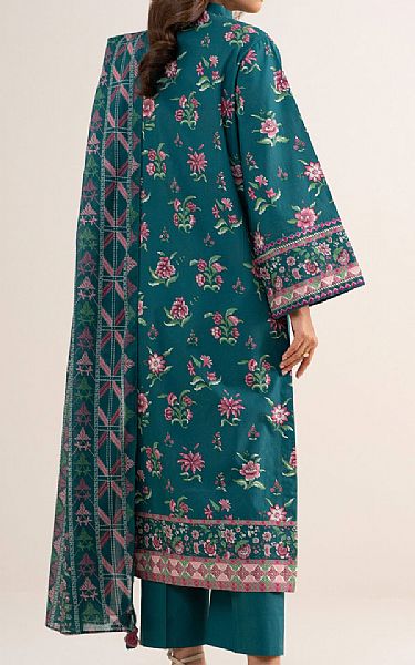 Sapphire Teal Cotton Suit | Pakistani Lawn Dress in USA- Image 2