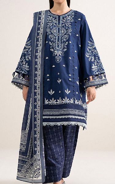 Sapphire Navy Blue Cotton Suit | Pakistani Lawn Dress in USA- Image 1