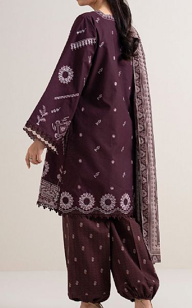 Sapphire Wine Berry Cotton Suit | Pakistani Lawn Dress in USA- Image 2