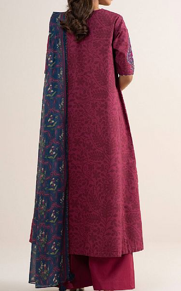 Sapphire Raspberry Rose Cotton Suit | Pakistani Lawn Dress in USA- Image 2